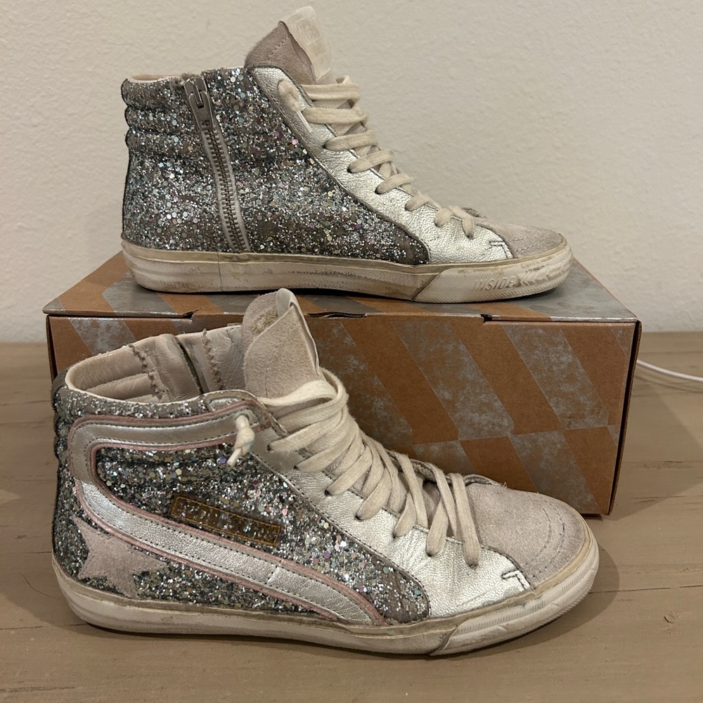 Golden Goose Hightop Slides!! Size 37 (7.5-8) *please message before buying*